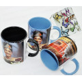 Haonai 11OZ straight inside color ceramic mug, AB grade, sublimation mug, coated coffee mug,premium gift ,dishwasher safe